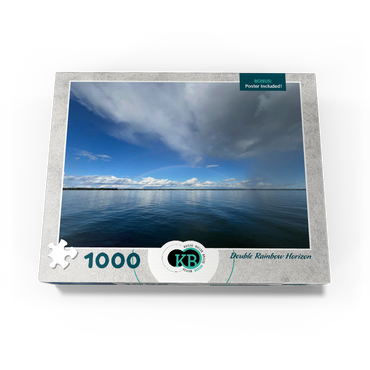 Nature Photography: Double Rainbow Horizon over Lake 1000 Jigsaw Puzzle box view3