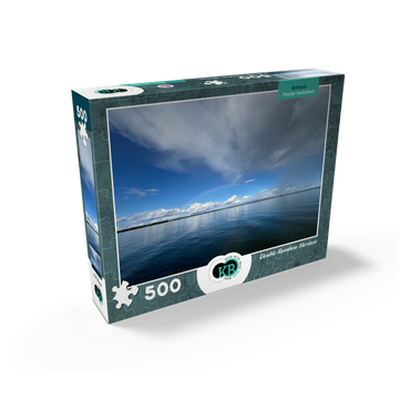 Nature Photography: Double Rainbow Horizon over Lake 500 Jigsaw Puzzle box view2