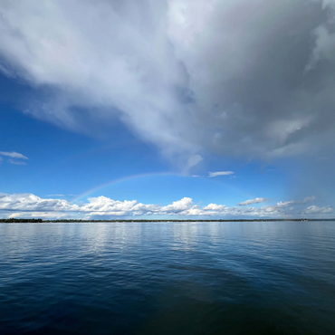 Nature Photography: Double Rainbow Horizon over Lake 500 Jigsaw Puzzle 3D Modell