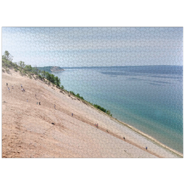 puzzleplate Nature Photography: Dune Climb, Sleeping Bear Dunes, Michigan 1000 Jigsaw Puzzle