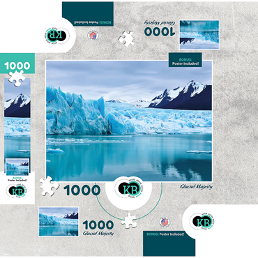 Nature Photography: Glacial Majesty 1000 Jigsaw Puzzle box 3D Modell