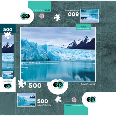Nature Photography: Glacial Majesty 500 Jigsaw Puzzle box 3D Modell