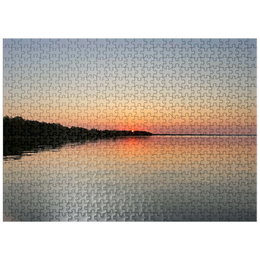 puzzleplate Nature Photography: Minnesota Sunset 500 Jigsaw Puzzle