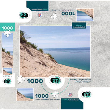 Nature Photography: Serenity- Sleeping Bear Dunes, Michigan 1000 Jigsaw Puzzle box 3D Modell