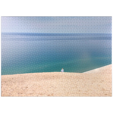 puzzleplate Nature Photography: Tranquil Shoreline, Sleeping Bear Dunes, Michigan 1000 Jigsaw Puzzle