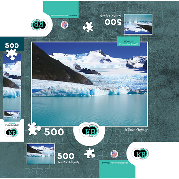 Nature Photography: Winter Majesty 500 Jigsaw Puzzle box 3D Modell