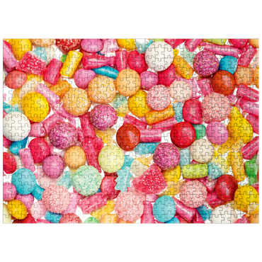 puzzleplate Macro Photography: Candy Explosion- no.2 500 Jigsaw Puzzle