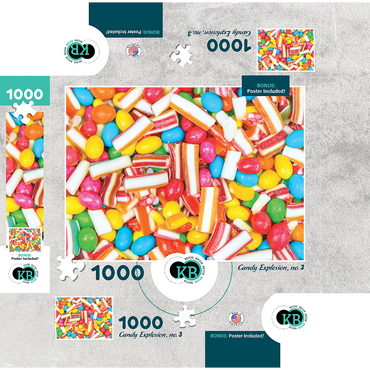 Macro Photography: Candy Explosion- no.3 1000 Jigsaw Puzzle box 3D Modell