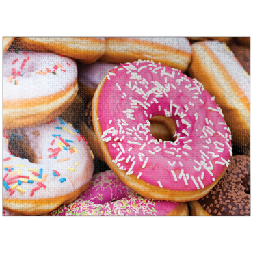 puzzleplate Macro Photography: Delectable Donuts 1000 Jigsaw Puzzle