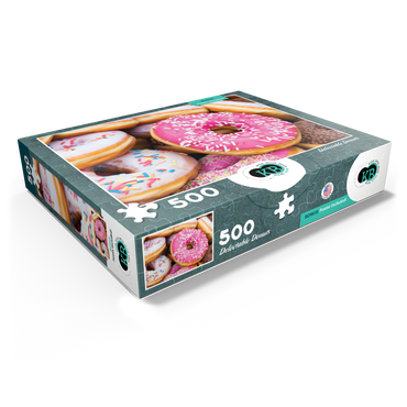 Macro Photography: Delectable Donuts 500 Jigsaw Puzzle box view1