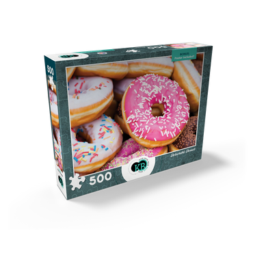 Macro Photography: Delectable Donuts 500 Jigsaw Puzzle box view2