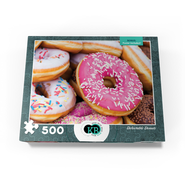 Macro Photography: Delectable Donuts 500 Jigsaw Puzzle box view3