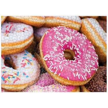 puzzleplate Macro Photography: Delectable Donuts 500 Jigsaw Puzzle