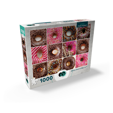 Macro Photography: Delicious Donuts Collage- no.1 1000 Jigsaw Puzzle box view2