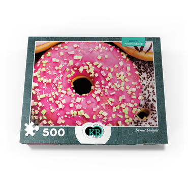 Macro Photography: Donut Delight 500 Jigsaw Puzzle box view3