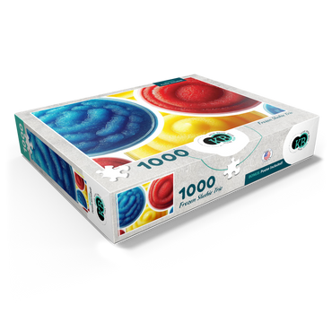 Macro Photography: Frozen Slushie Trio 1000 Jigsaw Puzzle box view1