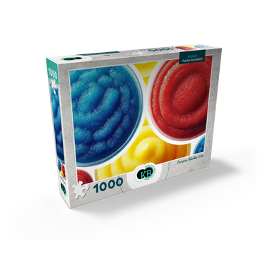 Macro Photography: Frozen Slushie Trio 1000 Jigsaw Puzzle box view2