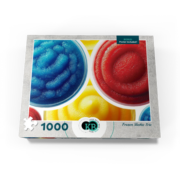 Macro Photography: Frozen Slushie Trio 1000 Jigsaw Puzzle box view3