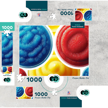 Macro Photography: Frozen Slushie Trio 1000 Jigsaw Puzzle box 3D Modell
