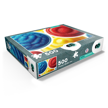 Macro Photography: Frozen Slushie Trio 500 Jigsaw Puzzle box view1