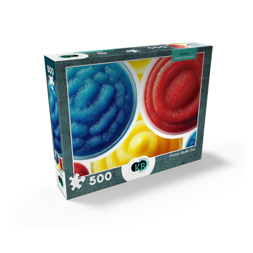Macro Photography: Frozen Slushie Trio 500 Jigsaw Puzzle box view2