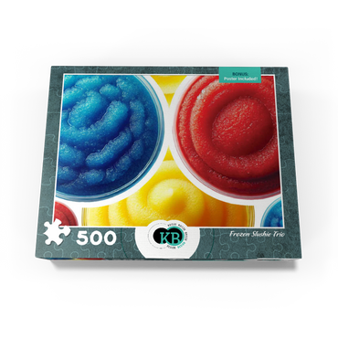 Macro Photography: Frozen Slushie Trio 500 Jigsaw Puzzle box view3