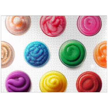 puzzleplate Macro Photography: Slushie Cup Collage 1000 Jigsaw Puzzle