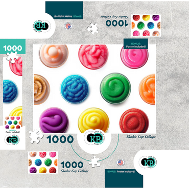 Macro Photography: Slushie Cup Collage 1000 Jigsaw Puzzle box 3D Modell