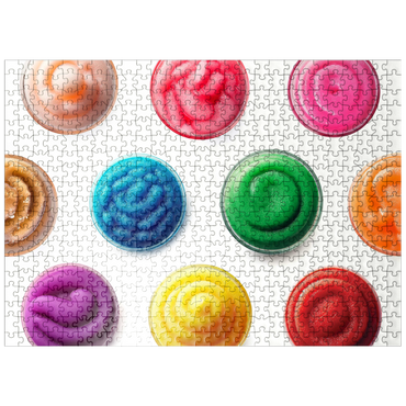 puzzleplate Macro Photography: Slushie Cup Collage 500 Jigsaw Puzzle