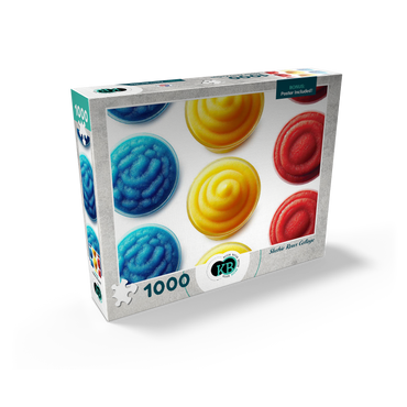 Macro Photography: Slushie Rows Collage 1000 Jigsaw Puzzle box view2