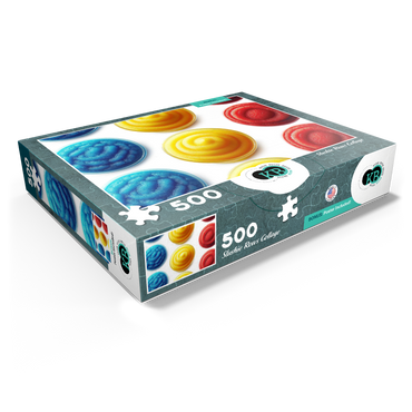 Macro Photography: Slushie Rows Collage 500 Jigsaw Puzzle box view1