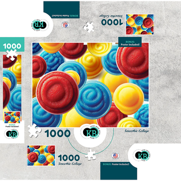 Macro Photography: Smoothie Collage 1000 Jigsaw Puzzle box 3D Modell