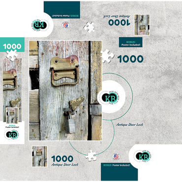 Antique Door Lock 1000 Jigsaw Puzzle box 3D Modell