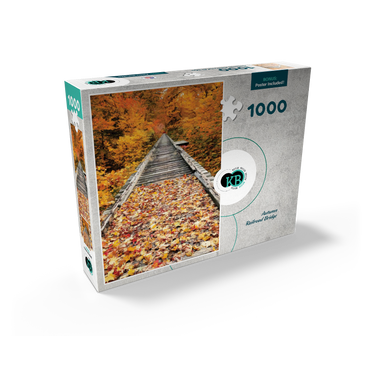Nature Photography: Autumn Railroad Bridge 1000 Jigsaw Puzzle box view2