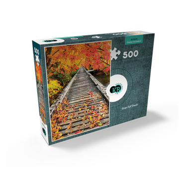 Nature Photography: Crisp Fall Tracks 500 Jigsaw Puzzle box view2