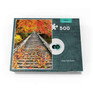 Nature Photography: Crisp Fall Tracks 500 Jigsaw Puzzle box view3