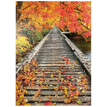puzzleplate Nature Photography: Crisp Fall Tracks 500 Jigsaw Puzzle