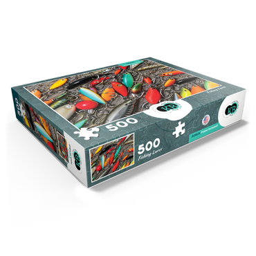 Colorful Fishing Lures 500 Jigsaw Puzzle box view1