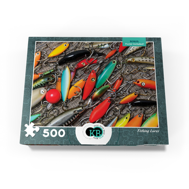 Colorful Fishing Lures 500 Jigsaw Puzzle box view3