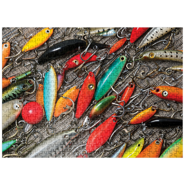 puzzleplate Colorful Fishing Lures 500 Jigsaw Puzzle