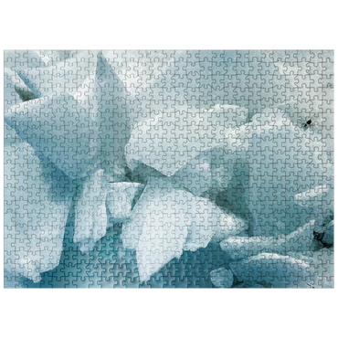 puzzleplate Nature Photography: Frozen Winter Lake 500 Jigsaw Puzzle