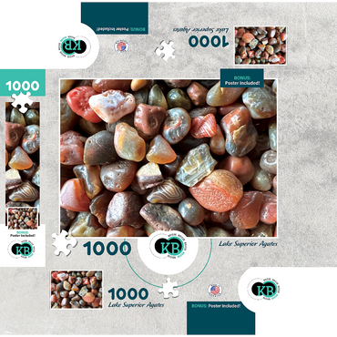 Macro Photography: Lake Superior Agates, no.2 1000 Jigsaw Puzzle box 3D Modell
