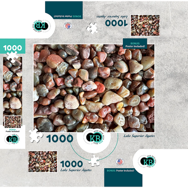 Macro Photography: Lake Superior Agates, no.1 1000 Jigsaw Puzzle box 3D Modell