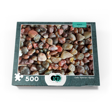 Macro Photography: Lake Superior Agates, no.1 500 Jigsaw Puzzle box view3