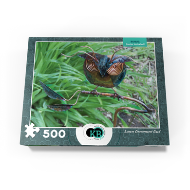 Lawn Ornament Owl 500 Jigsaw Puzzle box view3