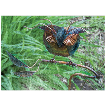 puzzleplate Lawn Ornament Owl 500 Jigsaw Puzzle
