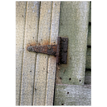 puzzleplate Antique Door Hinge with Long-Legged Spider 500 Jigsaw Puzzle