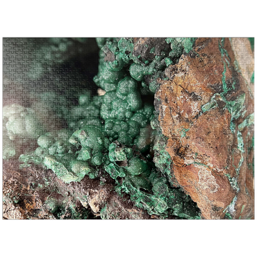 puzzleplate Malachite Mineral Geode 1000 Jigsaw Puzzle
