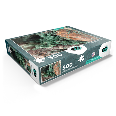 Malachite Mineral Geode 500 Jigsaw Puzzle box view1