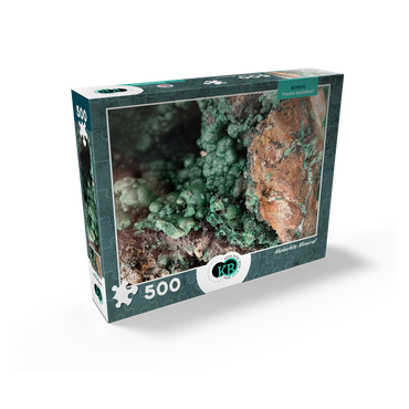 Malachite Mineral Geode 500 Jigsaw Puzzle box view2